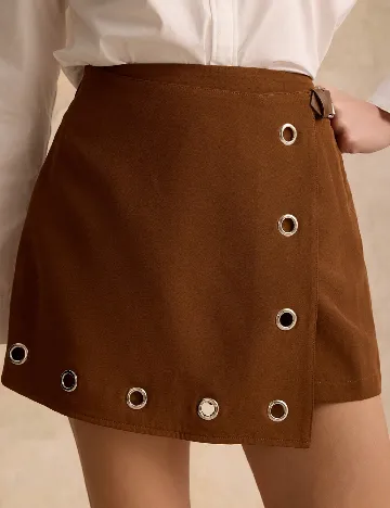 Fusta pantalon SHEIN, maro