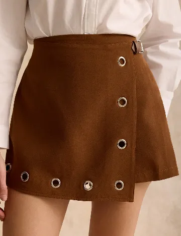 Fusta pantalon SHEIN, maro