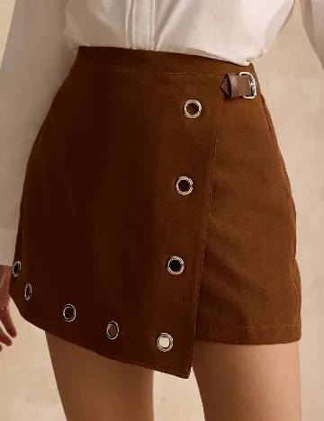 Fusta pantalon SHEIN, maro