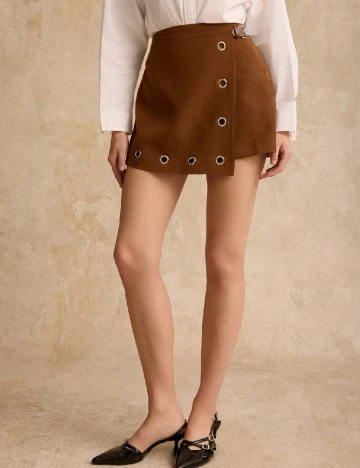 Fusta pantalon SHEIN, maro