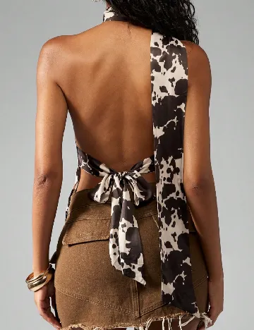 Top Missguided, animal print