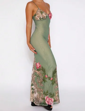 Rochie lunga SHEIN, verde