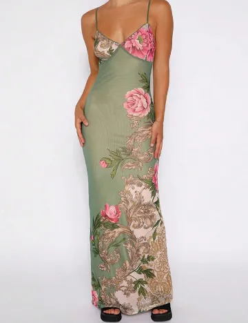 Rochie lunga SHEIN, verde