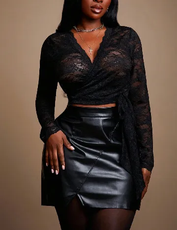 Bluza SHEIN CURVE, negru