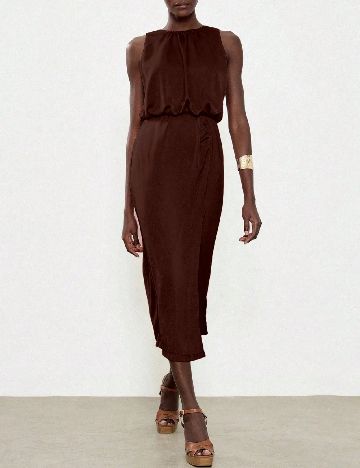 Rochie medie SHEIN, maro