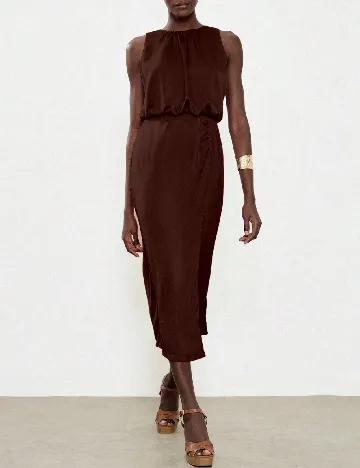 Rochie medie SHEIN, maro