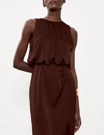 Rochie medie SHEIN, maro