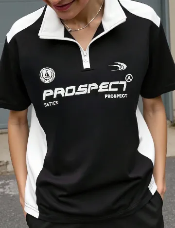 Tricou Shein Kids, negru