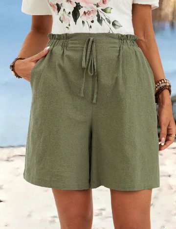 Pantaloni scurti Emery Rose Curve, verde