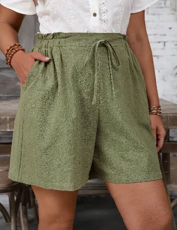 Pantaloni scurti Emery Rose Curve, verde