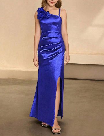 Rochie lunga Shein Kids, albastru