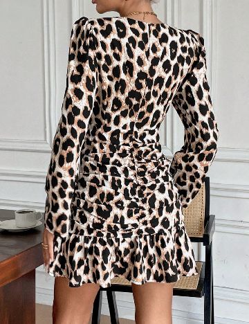 Rochie scurta SHEIN, animal print