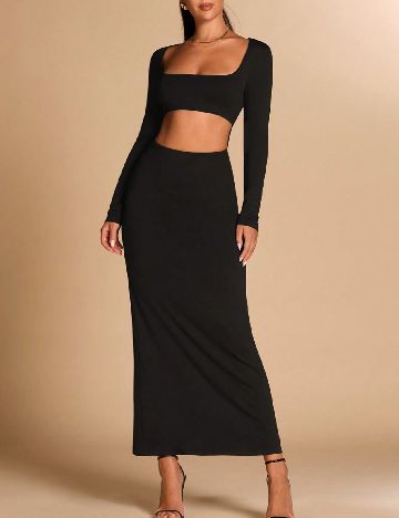 Rochie lunga SHEIN, negru