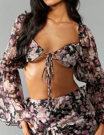 Top Missguided, floral print