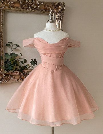 Rochie scurta SHEIN, piersica