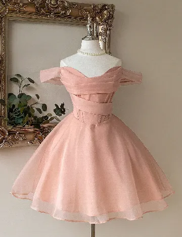 Rochie scurta SHEIN, piersica