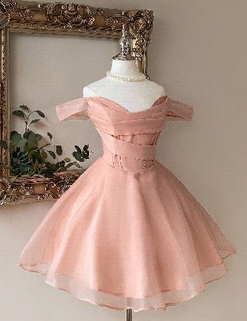 Rochie scurta SHEIN, piersica