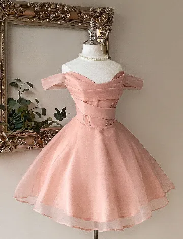 Rochie scurta SHEIN, piersica