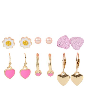 Set Cercei 6 perechi Trendz, auriu