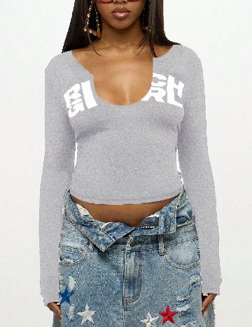 Bluza SHEIN, gri deschis