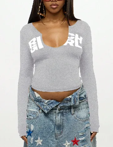 Bluza SHEIN, gri deschis