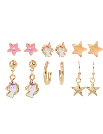 Set Cercei 6 perechi Trendz, mix culori