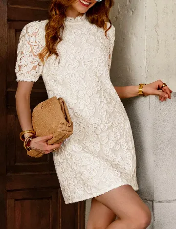 Rochie scurta SHEIN, alb