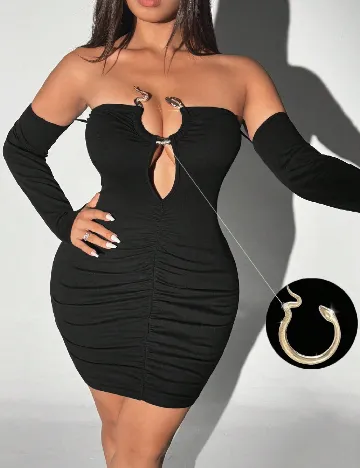 Rochie scurta SHEIN CURVE, negru