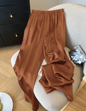 Pantaloni SHEIN, maro