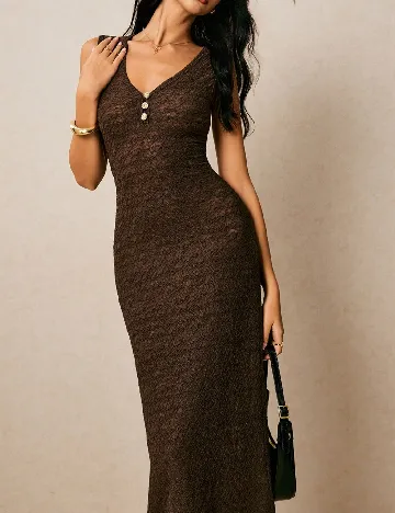 Rochie lunga SHEIN, maro