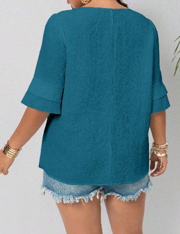 Bluza SHEIN CURVE, albastru