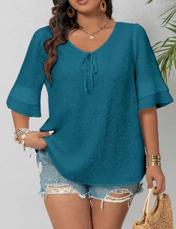 Bluza SHEIN CURVE, albastru