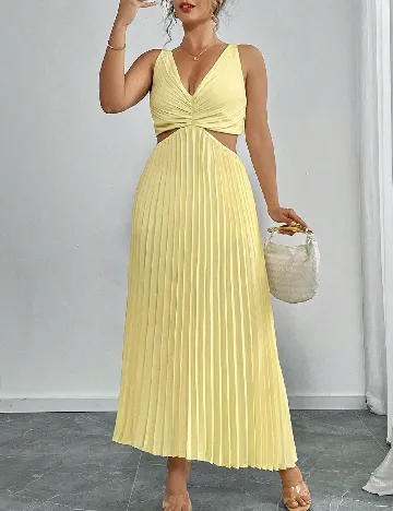 Rochie lunga SHEIN CURVE, galben