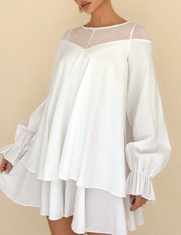 Rochie scurta SHEIN, alb