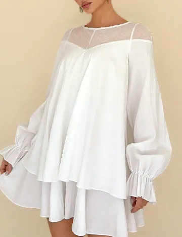 Rochie scurta SHEIN, alb