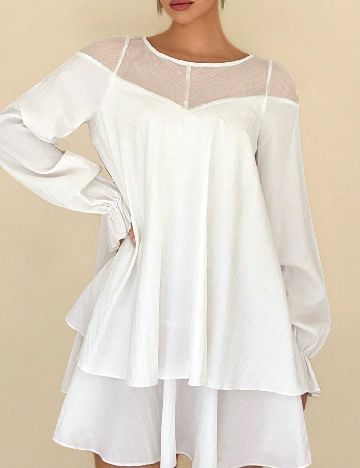 Rochie scurta SHEIN, alb