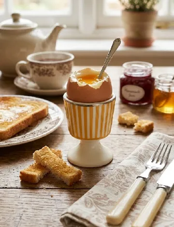 Suport pentru ou Arovo, galben