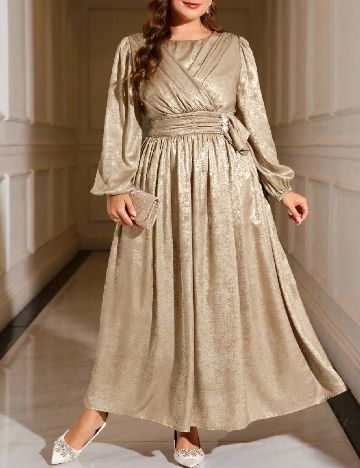 Rochie lunga SHEIN CURVE, maro