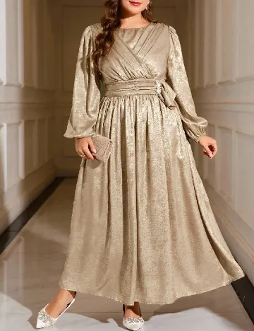 Rochie lunga SHEIN CURVE, maro