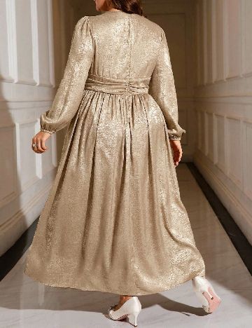 Rochie lunga SHEIN CURVE, maro