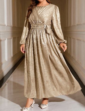 Rochie lunga SHEIN CURVE, maro