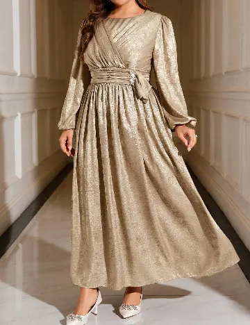 Rochie lunga SHEIN CURVE, maro