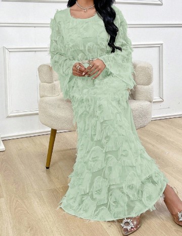 Rochie lunga SHEIN, verde