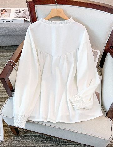 Bluza SHEIN CURVE, alb