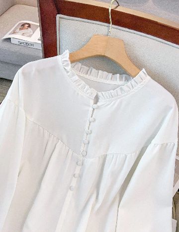 Bluza SHEIN CURVE, alb