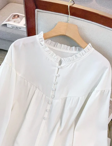 Bluza SHEIN CURVE, alb