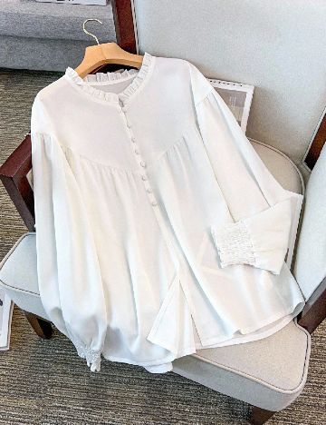 Bluza SHEIN CURVE, alb