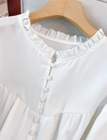 Bluza SHEIN CURVE, alb