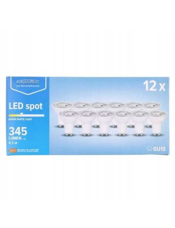 Set Spoturi LED, 12 bucati Eurodomest, alb
