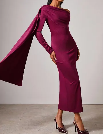 Rochie medie Cosmina, visiniu